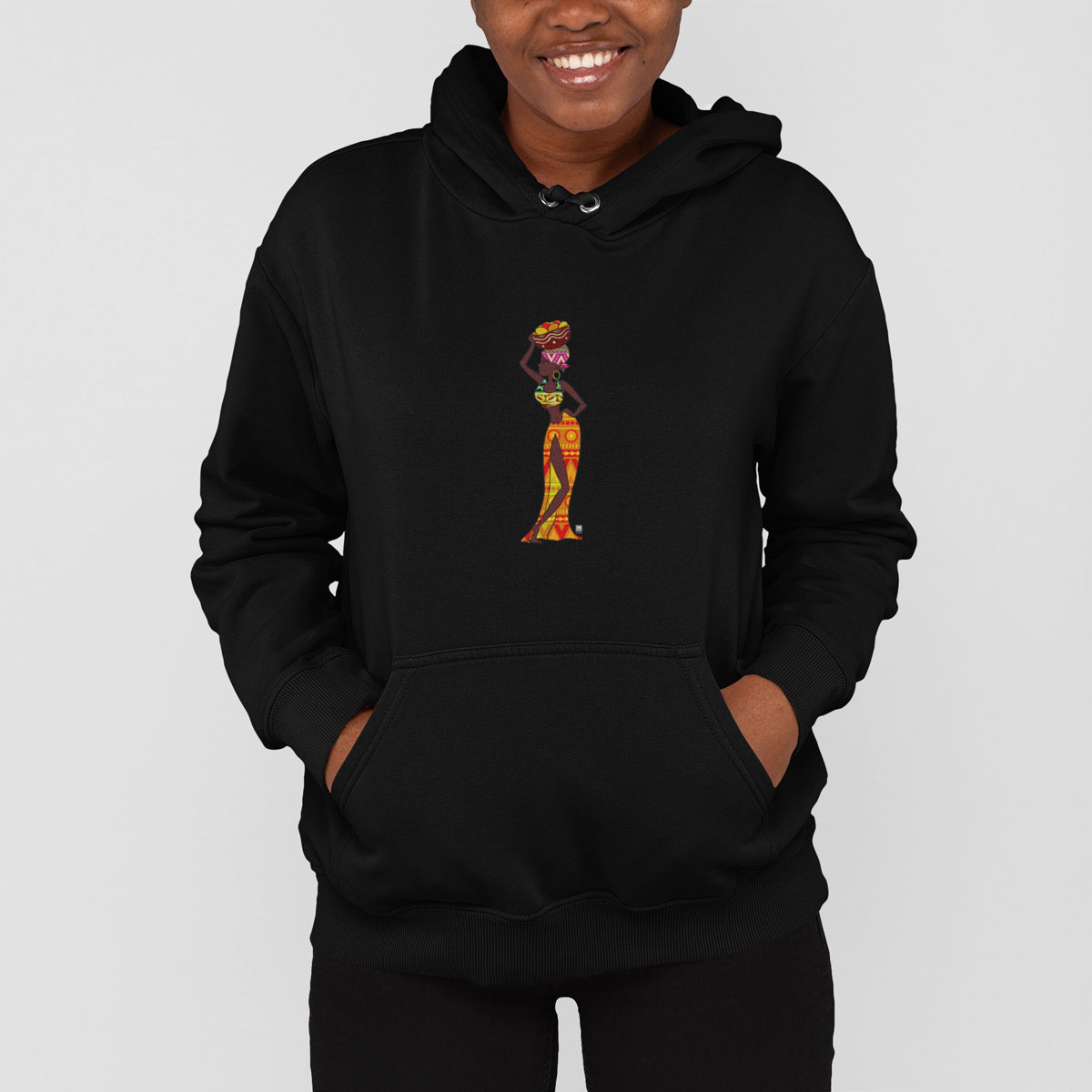 Woman with basket Hoodie