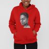 short-hair-lady-female-hoodie-red