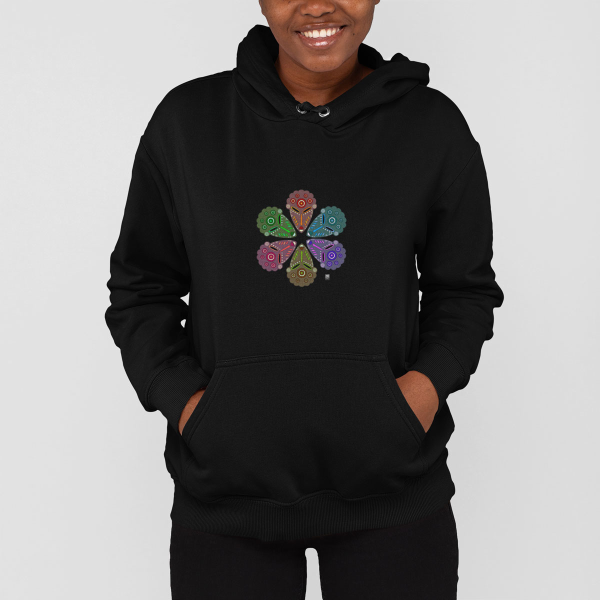 Spiral faces Hoodie
