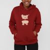 snatched-female-hoodie-maroon
