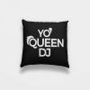 Yo-Queen-Dj-cushion-black