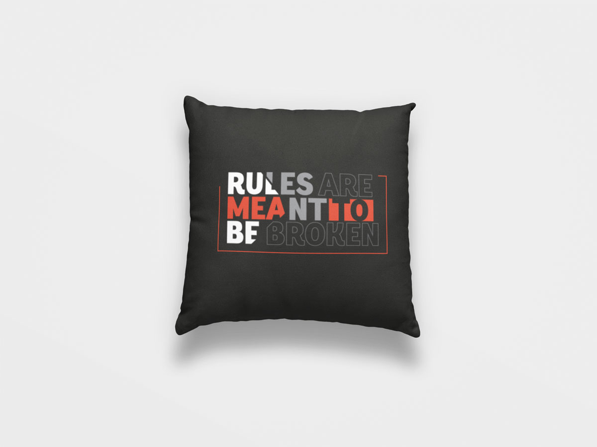 Rules Cushion Sapatuu