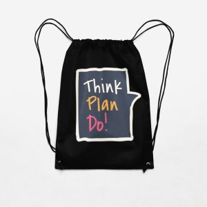 think-plan-do-drawstring-bag-black